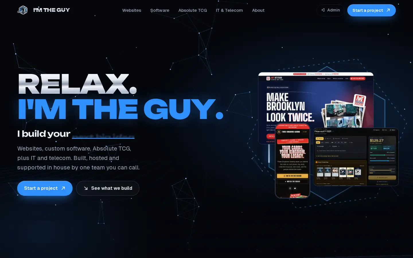The new imtheguy.org, built in house
