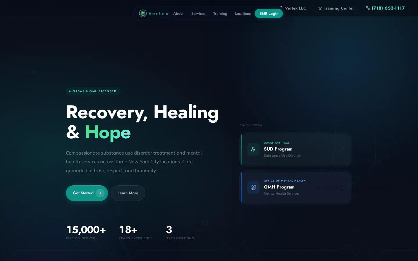 Vertex website